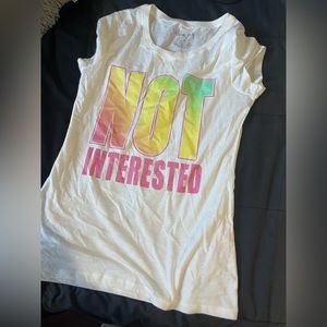 Not Interested White Top